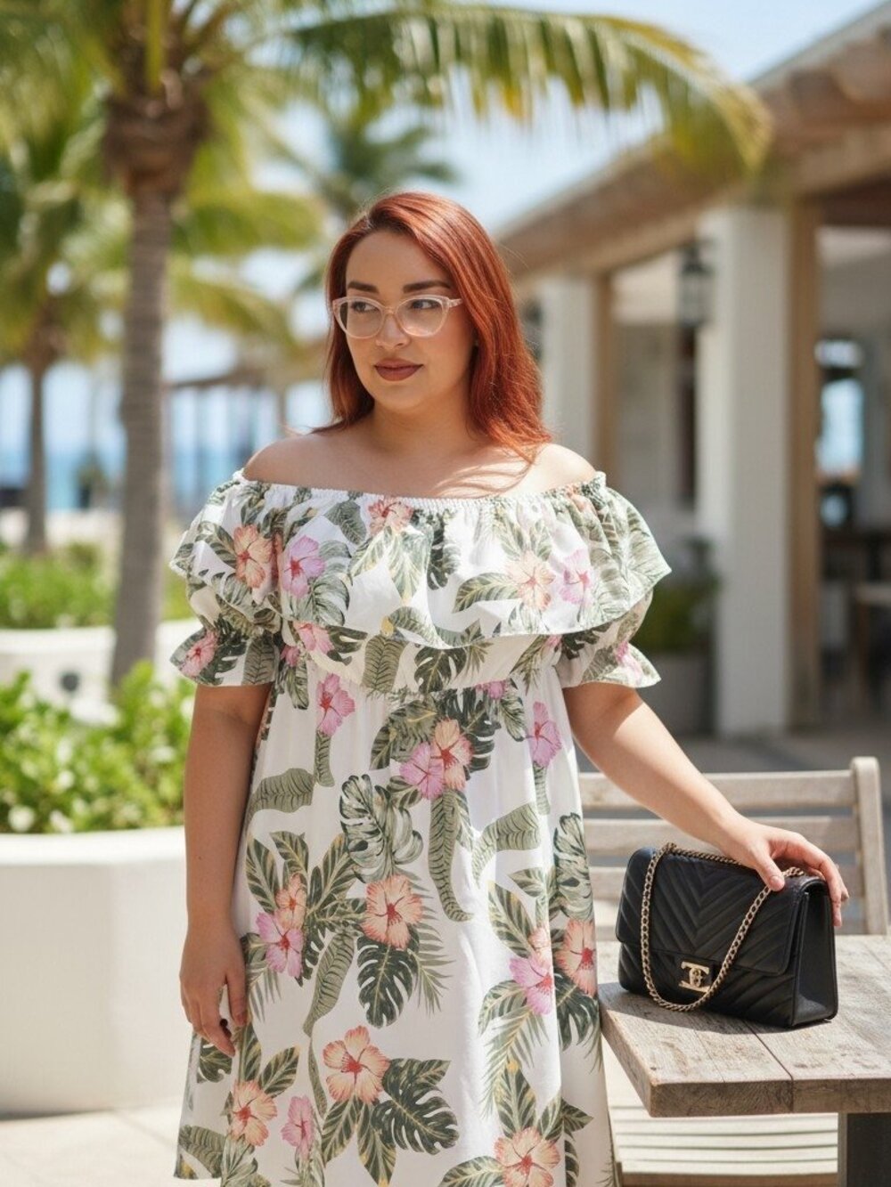 Tropical Floral Summer Dress